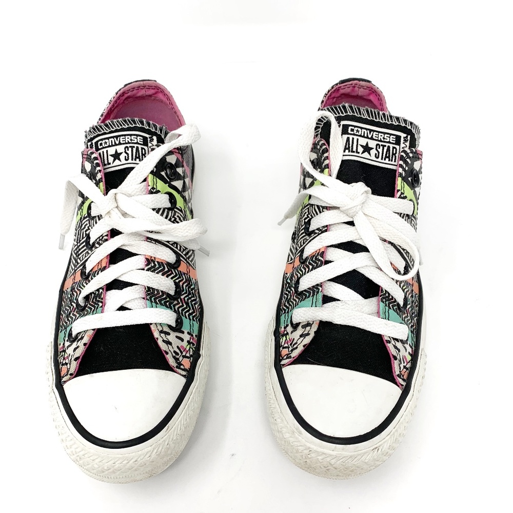 Converse All Star Neon Tribal Print Sneakers